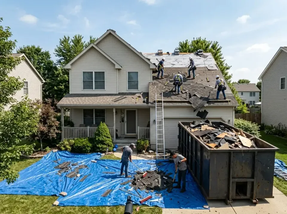 roof-replacement-debris-remova-004 — frequently asked questions, Cheapest Dumpster Rentals in Youngstown, OH